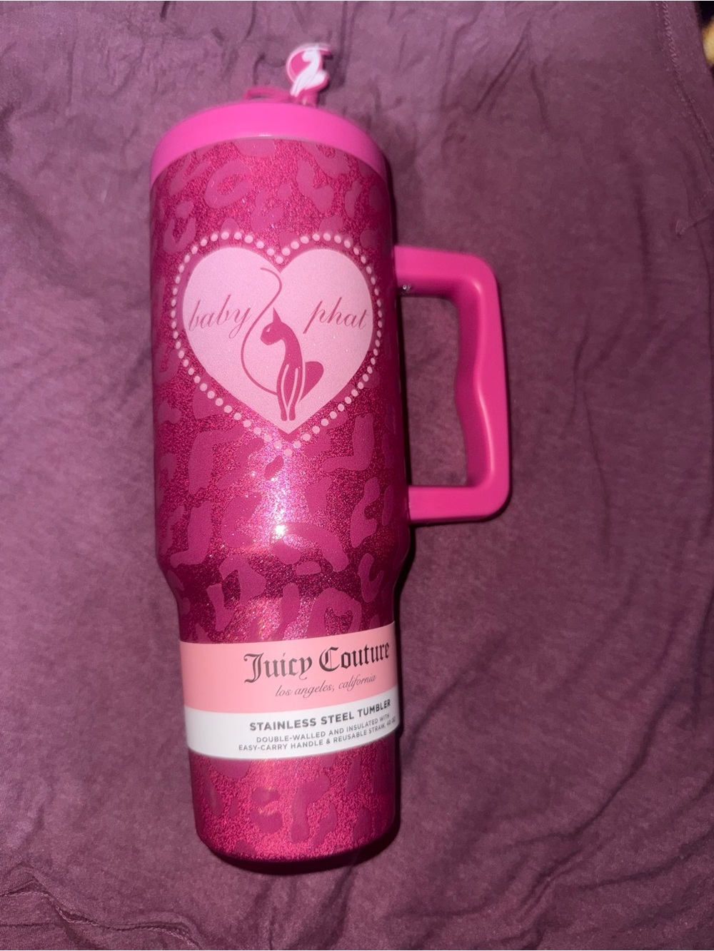 Juicy Couture x Baby Phat 40oz Pink Tumbler